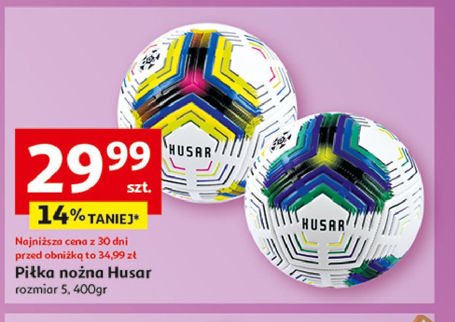 Piłka nożna rozm. 5 Husar promocja w Auchan