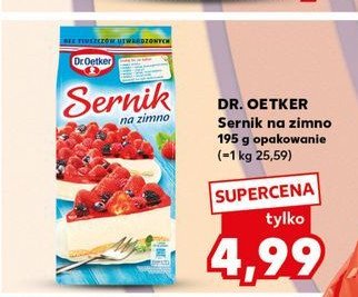 Sernik na zimno Dr. oetker promocja