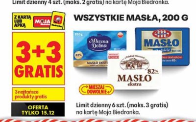 Masło, 200 g promocja w Biedronka
