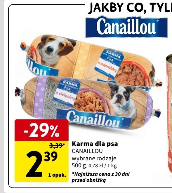 Kiełbasa dla psa z wątróbką Canaillou promocja