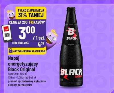 Napój energetyzujący Black Original promocja w POLOmarket