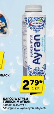 Napój w stylu tureckim Ayran Mlekpol promocja w ABC