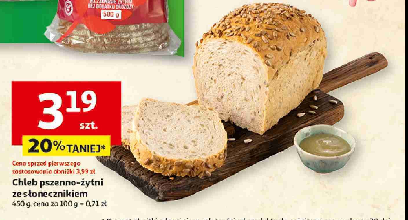 Chleb pszenno-żytni ze słonecznikiem promocja