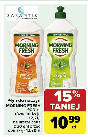 Płyn do naczyń apple Morning fresh promocja w Carrefour Market