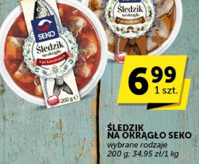 Śledź na obiad Seko wybrane rodzaje promocja w ABC