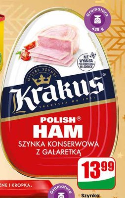 Szynka konserwowa z galaretką  promocja w Dino