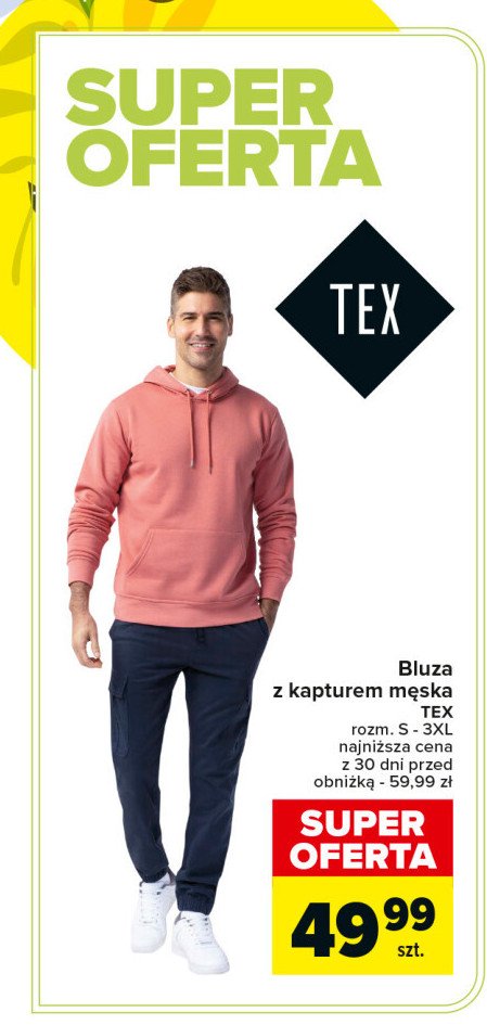 Bluza męska z kapturem s-xxxl Tex promocja