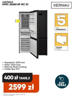 Lodówka KFRC 20265 NF MC DI promocja w Max Elektro