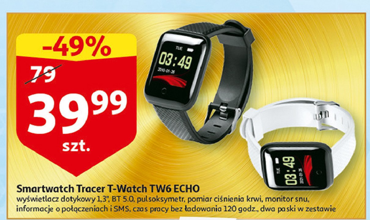 T-watch tw6 echo czarny Tracer promocja