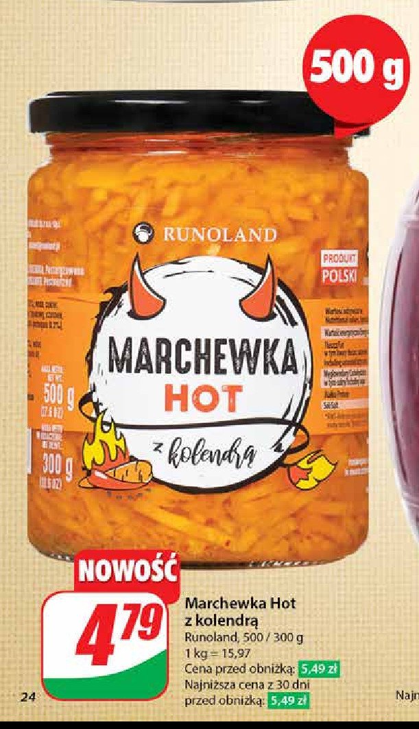 Marchewka hot Runoland promocja