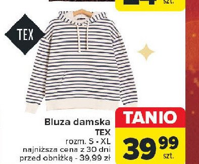 Bluza damska s-xl Tex promocja w Carrefour Market