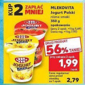 Jogurt polski wanilia Mlekovita promocja