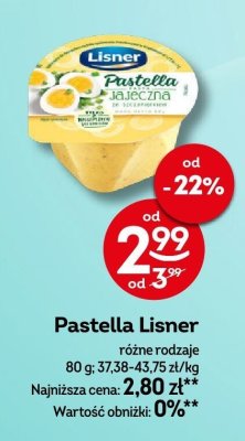 Pastella Lisner różne rodzaje promocja w Żabka
