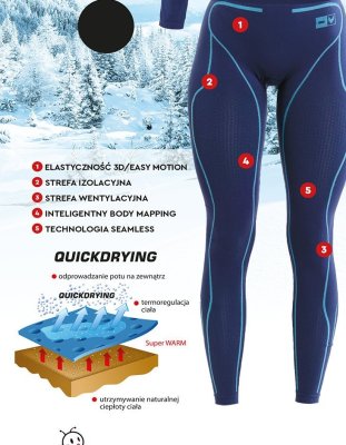 Legginsy termiczne damskie lub męskie promocja w Biedronka