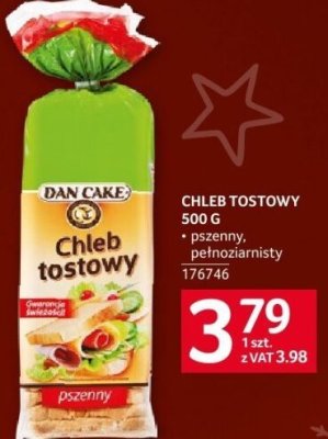 Chleb tostowy Dan Cake 500g pszenny, pełnoziarnisty promocja w Selgros