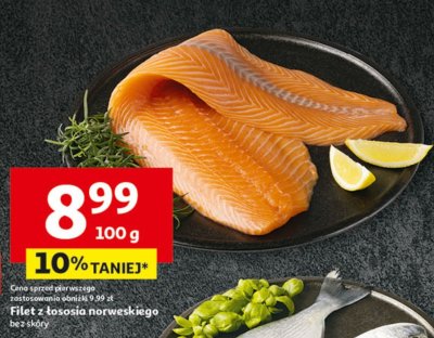 Filet z łososia norweskiego bez skóry promocja w Auchan