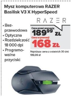 Mysz komputerowa Basilisk V3 X HyperSpeed promocja w NEONET