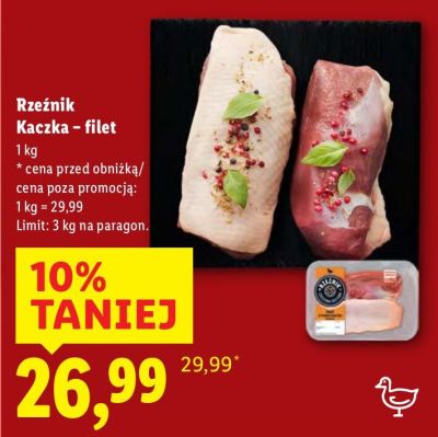 Kaczka filet Rzeźnik promocja w Lidl