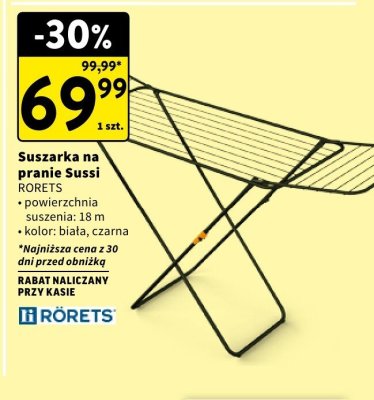 Suszarka na pranie Sussi RORETS promocja w Intermarche