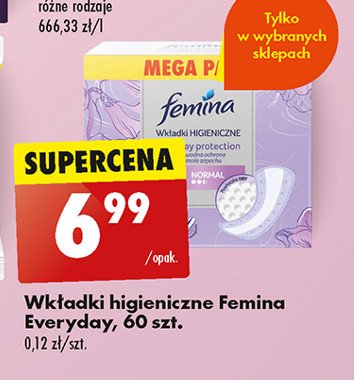 Wkładki higieniczne normal Femina classic promocja
