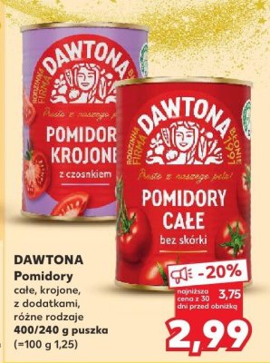 Pomidory krojone promocja w Kaufland