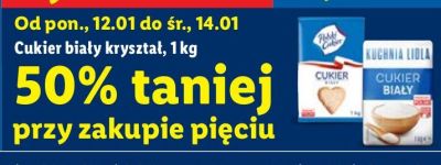 Cukier biały kryształ Polski Cukier/Kuchnia Lidla/Kuchnia Lidla.pl promocja w Lidl