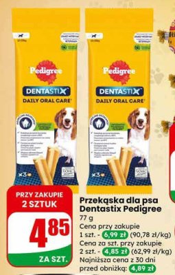 Przekąska dla psa Dentastix Pedigree promocja w Dino