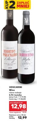 Wino Voscarini Primitivo różne rodzaje promocja w Kaufland