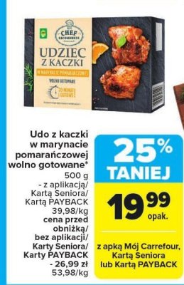 Udo z kaczki w marynacie pomarańczowej wolno gotowane promocja w Carrefour Market
