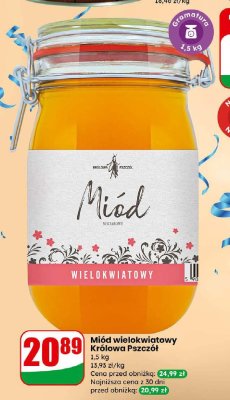Miód wielokwiatowy 1,5 kg promocja w Dino