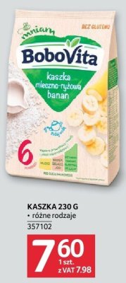 Kaszka mleczno-zbo偶owa owsiana Bobovita mniam promocja w Selgros