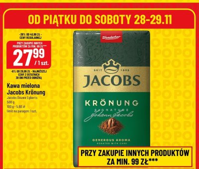 Kawa mielona Jacobs Krönung promocja w POLOmarket