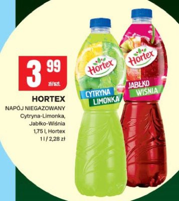 Napój Hortex niegazowany Cytryna-Limonka, Jabłko-Wiśnia promocja w Chorten