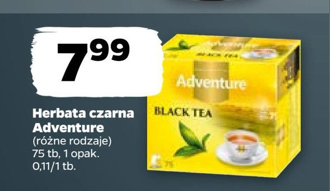 Herbata ekspresowa Adventure black tea promocja