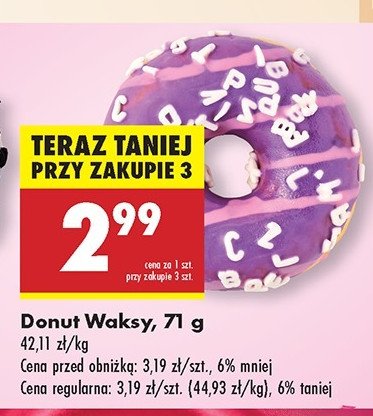 Donut waksy promocja
