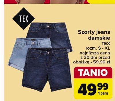 Szorty damskie jeans s-xl Tex promocja