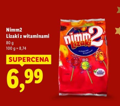 Lizaki z witaminami Nimm2 promocja w Lidl