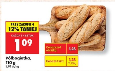 Półbagietka promocja w Biedronka
