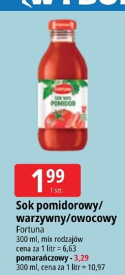 Sok Sok pomidorowy/ warzywny/owocowy Fortuna promocja w Leclerc