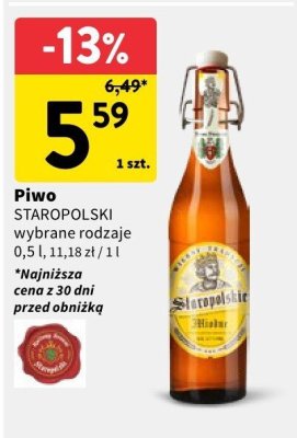 Piwo promocja w Intermarche