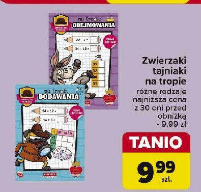 Zwierzaki na tropie odejmowania promocja