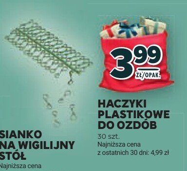 Haczyki plastikowe do ozdób promocja w Stokrotka