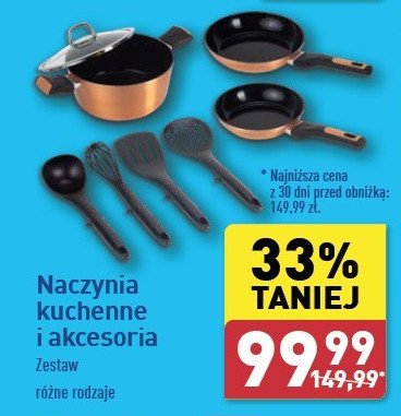 Zestaw kuchenny: garnki + patelnie + przybory promocja