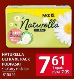 Podpaski Naturella Ultra XL Pack promocja w Selgros