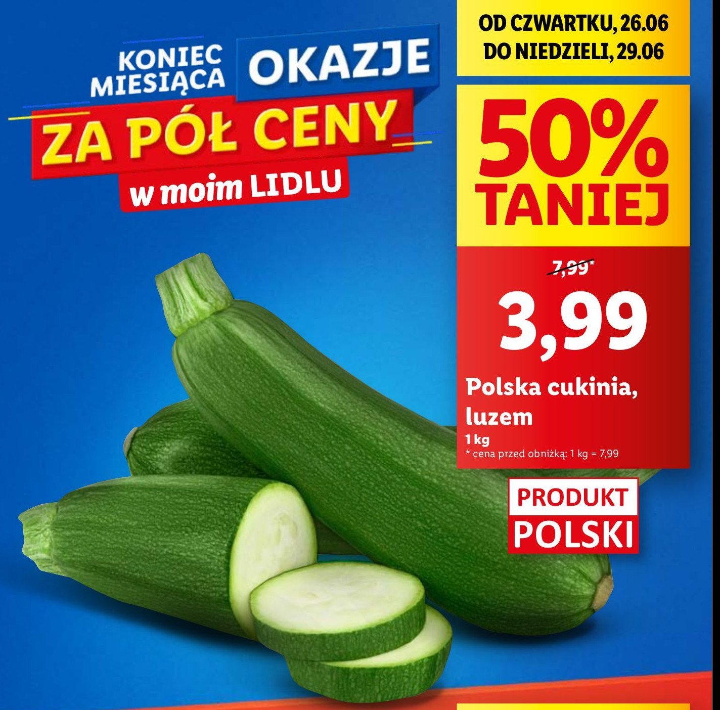 Cukinia promocja w Wafelek