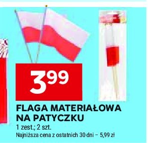 Flaga na patyczku promocja