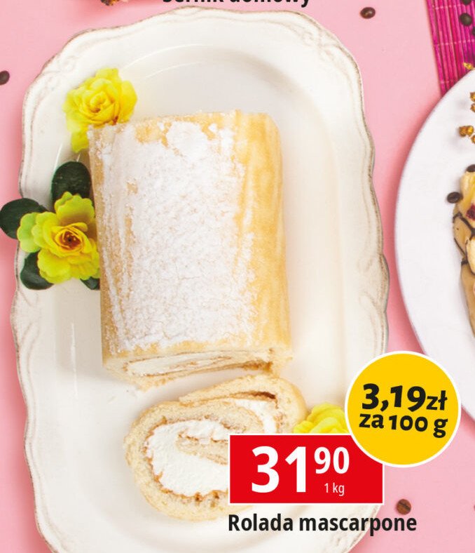 Rolada mascarpone promocja