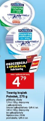 Twaróg krążek Polmlek, 275 g promocja w Twój Market