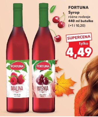 Syrop FORTUNA różne rodzaje 440 ml butelka promocja w Kaufland