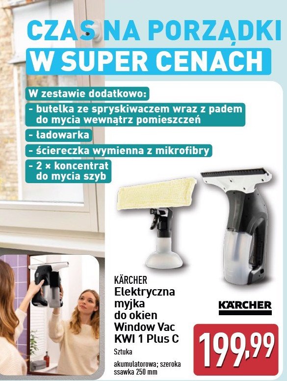 Myjka do okien kwi1 plus c Karcher promocja w Aldi
